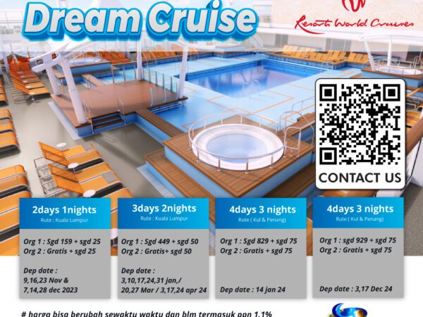 Promo Dream Cruise Buy 1 Get 1 ( Valid Till 18 Nov 2023 )