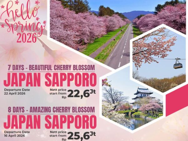 AMAZING JAPAN SAPPORO 8 Days Dep 16 Apr 2025