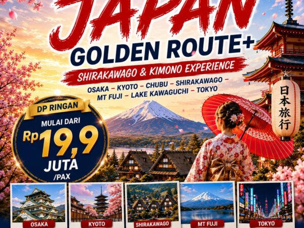 7D SPECIAL KIA TRAVEL JAPAN GOLDEN ROUTE + SHIRAKAWAGO & KIMONO EXPERIENCE Dep Oct  2026 - feb 2027
